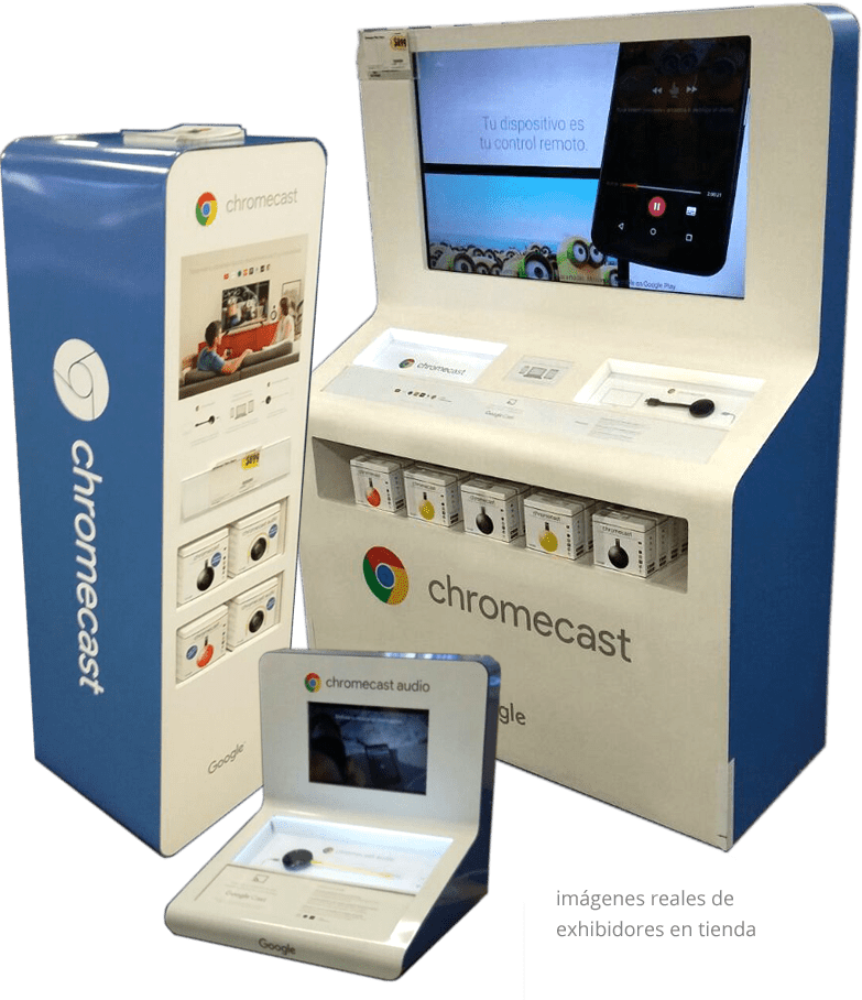 Exhibidores Google Chromecast Exhibidores Google Chromecast